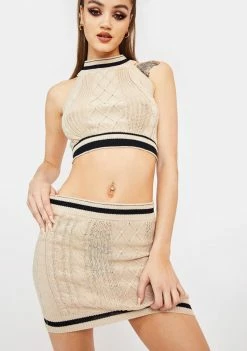 Poster Grl Learning To Diva Cableknit Mini Skirt 7 Poster Grl Learning To Diva Cableknit Mini Skirt