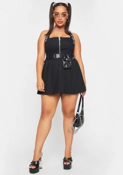 Poster Grl Plus Prepared For Trouble Pleated Skirt Bottoms