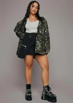 Poster Grl Plus The Fine Line Utility Mini Skirt 8 Poster Grl Plus The Fine Line Utility Mini Skirt