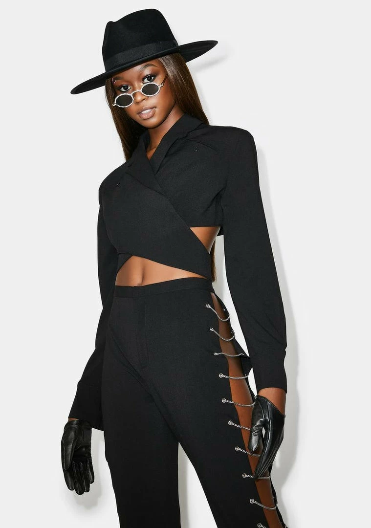 Poster Grl Cut A Deal Crop Blazer Outerwear 5 Poster Grl Cut A Deal Crop Blazer Outerwear