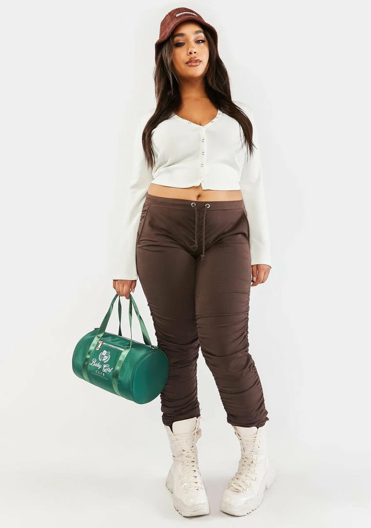 Poster Grl Plus Hot Roommate Ruched Joggers Jogger Sweatpants 5 Poster Grl Plus Hot Roommate Ruched Joggers Jogger Sweatpants