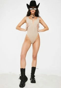 Poster Grl Tops Nude Werk The Mirror Tank Bodysuit