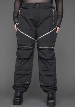 Poster Grl Bottoms You Make'Em Sweat Nylon Cargo Pants