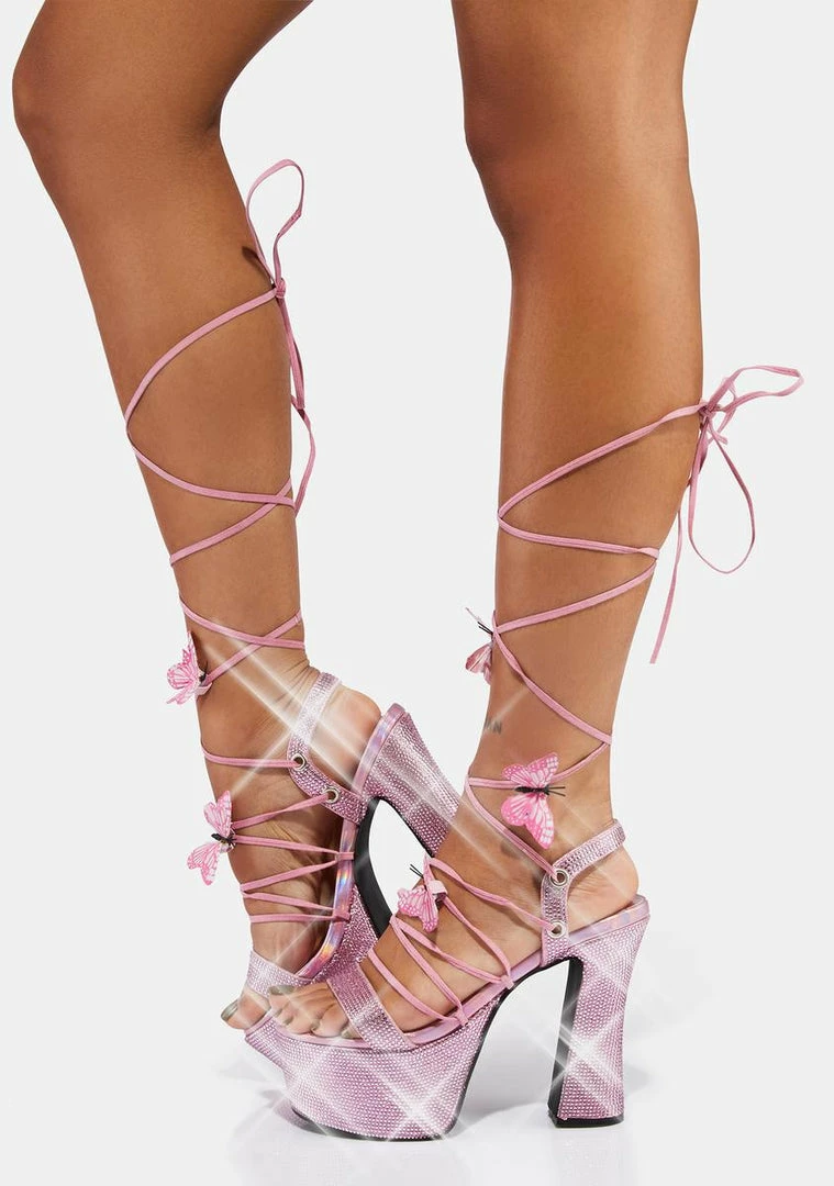 Poster Grl Sweet Blindin' Pixie Queen Lace Up Heels Platforms 3 Poster Grl Sweet Blindin' Pixie Queen Lace Up Heels Platforms