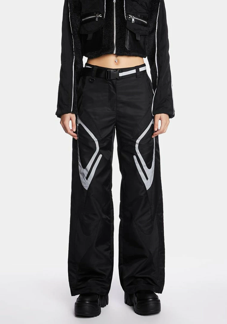 Poster Grl Wide Leg Pants Future Couture Reflective Pants 3 Poster Grl Wide Leg Pants Future Couture Reflective Pants