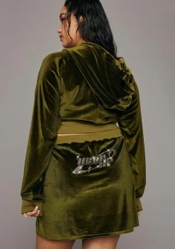 Poster Grl Plus Moss Kissed A Girl Velour Skirt Set Skirts Set