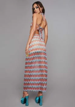 Poster Grl Maxi Dresses Sunset Splash Crochet Maxi Dress