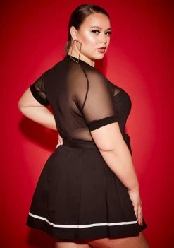 Poster Grl Plus Night School Sweetheart Pleated Skirt Bottoms