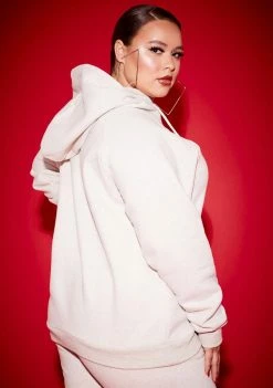 Poster Grl Plus Bad Bish Vibe Airbrushed Fleece Hoodie