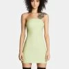 Poster Grl Lime Future Starts Slow Tube Mini Dress