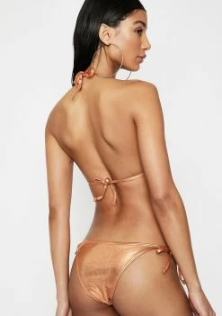 Poster Grl Money Up Metallic Bikini Set
