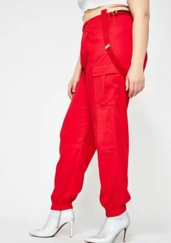 Poster Grl Straight Litty Goal Digger Suspender Pants