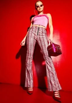 Poster Grl Now We're Jammin' Snake Print Cigarette Trousers 7 Poster Grl Now We're Jammin' Snake Print Cigarette Trousers