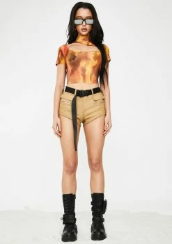 Poster Grl Glow Viral Overnight Mesh Top Tops