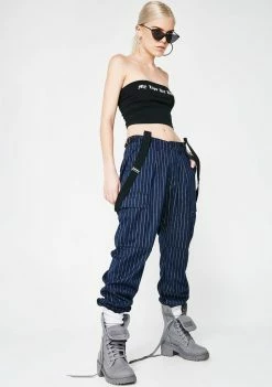 Poster Grl Too Bossy Suspender Cargo Pants