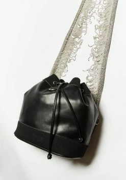 Poster Grl High Class Holdup Rhinestone Fringe Bag