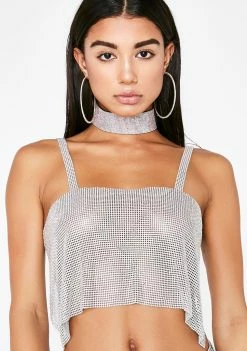 Poster Grl Diamonds Are Forever Crop Top Tops