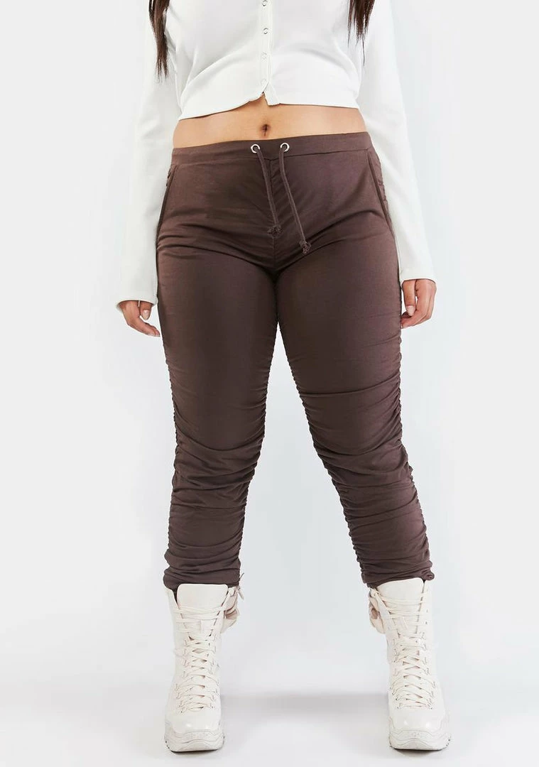 Poster Grl Plus Hot Roommate Ruched Joggers Jogger Sweatpants 3 Poster Grl Plus Hot Roommate Ruched Joggers Jogger Sweatpants