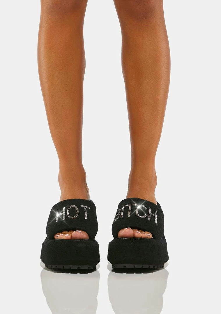 Poster Grl Platform Sandals That's My Name Platform Slides 5 Poster Grl Platform Sandals That's My Name Platform Slides