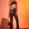 Poster Grl Bottoms Shady Showdown Vegan Leather Flares