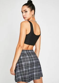 Poster Grl Back In Session Plaid Skirt Bottoms