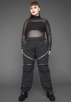 Poster Grl Bottoms You Make 'Em Sweat Nylon Cargo Pants