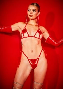 Poster Grl Lingerie & Sleepwear Scarlet Professional Heartbreaker Lingerie Set