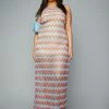 Poster Grl Maxi Dresses Plus Sunset Splash Crochet Maxi Dress