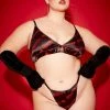 Poster Grl Plus Tip Of My Tongue Satin Lingerie Set
