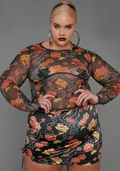 Poster Grl Fierce Honest Confessions Mesh Top Tops