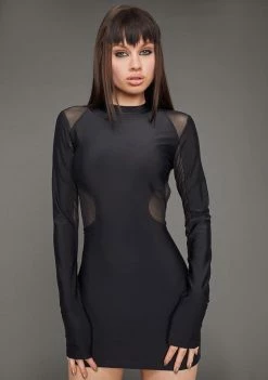 Poster Grl Dresses Model Misbehavior Cut-Out Dress