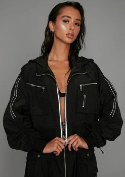 Poster Grl Take The Title Crop Hoodie