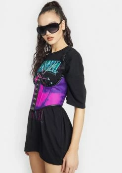 Poster Grl Tops Eternally Famous Oversized Graphic Tee 7 Poster Grl Tops Eternally Famous Oversized Graphic Tee