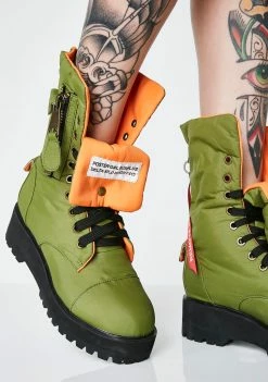Poster Grl Boots & Booties Kush Combat Flight Boots