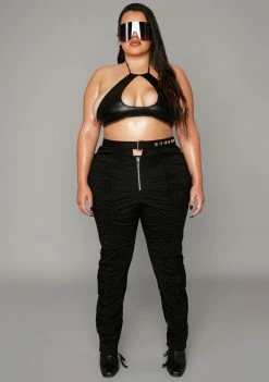 Poster Grl Babe Look At Me Now Ruched Pants Bottoms