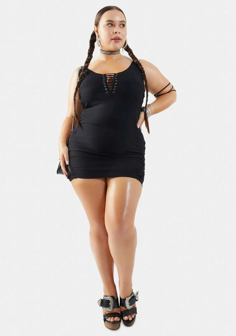 Poster Grl Real Stallion Sass Lace-Up Mini Dress Dresses 5 Poster Grl Real Stallion Sass Lace-Up Mini Dress Dresses