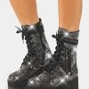 Poster Grl Combat Boots Strike It Rich Rhinestone Boots