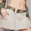 Poster Grl Khaki Viral Attitude Pleated Mini Skirt Pleated Skirt 2 Poster Grl Khaki Viral Attitude Pleated Mini Skirt Pleated Skirt
