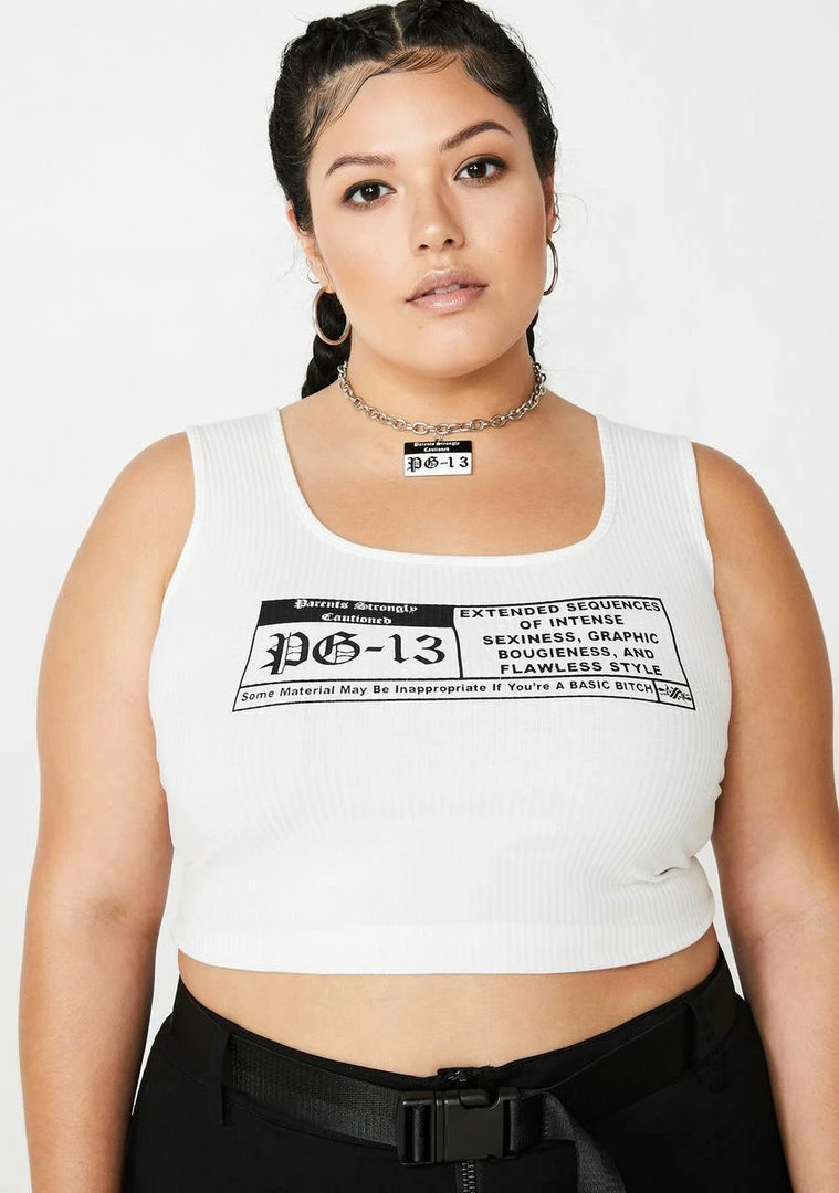 Poster Grl Tops Warning PG- 13 Graphic Tank 3 Poster Grl Tops Warning PG- 13 Graphic Tank