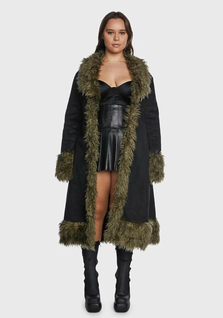 Poster Grl Plus Do Your Thing Faux Fur Coat Outerwear 3 Poster Grl Plus Do Your Thing Faux Fur Coat Outerwear