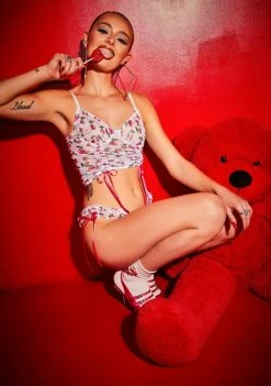Poster Grl Angel Choose Ur Cherry Ruched Lingerie Set Lingerie & Sleepwear