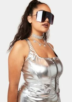 Poster Grl Tops Plus Frosty Queen Corset Top