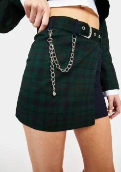Poster Grl Dorm Core Plaid Mini Skirt