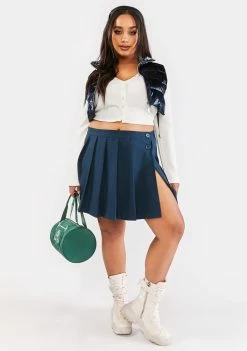 Poster Grl Bottoms Plus Playing The Field Pleated Skirt