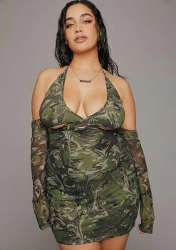 Poster Grl Dresses Plus I'm A Catch Cutout Mini Dress