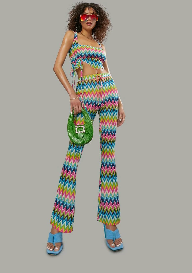 Poster Grl Wavy Thoughts Stitch Knit Flare Pants Bottoms 4 Poster Grl Wavy Thoughts Stitch Knit Flare Pants Bottoms