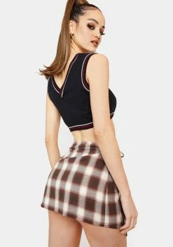 Poster Grl Mini Skirt Homeroom Gossip Wrap Skirt 9 Poster Grl Mini Skirt Homeroom Gossip Wrap Skirt