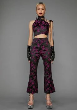 Poster Grl Undercover Influencer Cropped Flare Pants Bottoms
