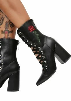 Poster Grl Last Rose Lace-Up Boots Boots & Booties