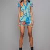Poster Grl Rave & Festival Playsuits Trippy Charmer Fuzzy Romper